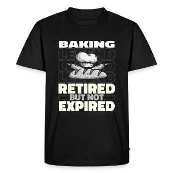 Boulangerie Baker Bakery Retraité - T-shirt Premium bio Homme - noir - Devant - Nico (187cm)