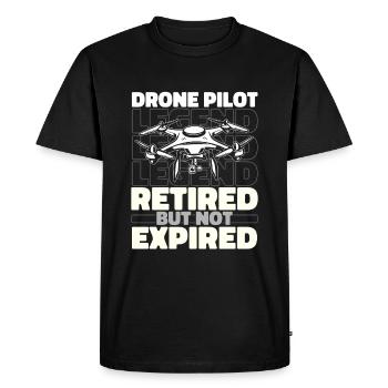 Drone Quadcopter Retired - Men's Premium Organic T-Shirt - black - Front - Nico (187cm)