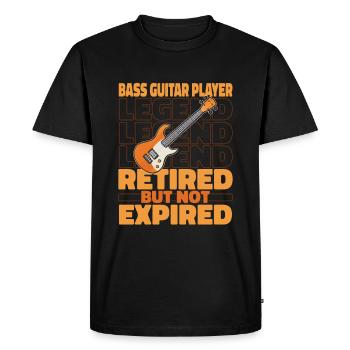 Bassist Bass Guitar Retired Bassist - Men's Premium Organic T-Shirt - black - Front - Nico (187cm)