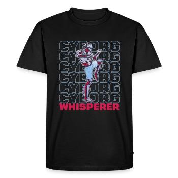 Robotique Ai Robot Cyborg - T-shirt Premium bio Homme - noir - Devant - Nico (187cm)
