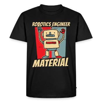 Robotique Ai Robot - T-shirt Premium bio Homme - noir - Devant - Nico (187cm)
