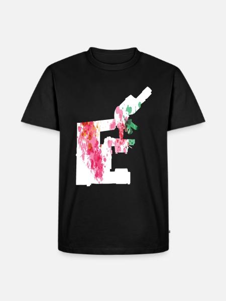 Biology Biologist Microscope - Men's Premium Organic T-Shirt - black