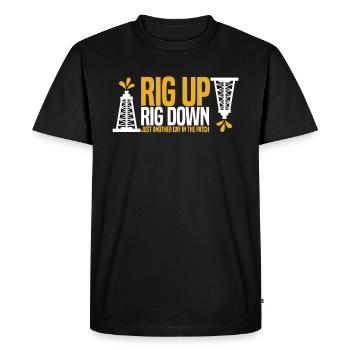Plate-forme pétrolière Lustig - T-shirt Premium bio Homme - noir - Devant - Nico (187cm)