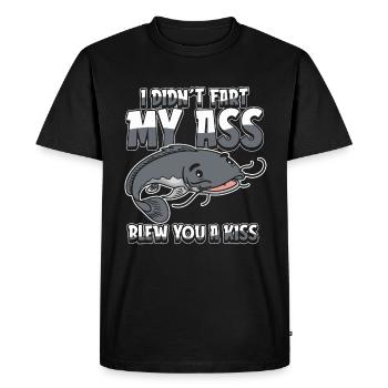 Wels Je n’ai pas pété mes fesses t’a soufflé un baiser - T-shirt Premium bio Homme - noir - Devant - Nico (187cm)
