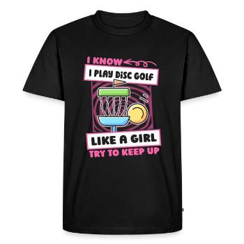 Frisbee Golf Disc Golf Filles - T-shirt Premium bio Homme - noir - Devant - Nico (187cm)