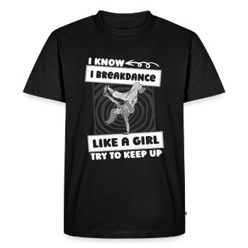 Breakdance Breakdancer Breakdancing Girls - Men's Premium Organic T-Shirt - black - Front - Nico (187cm)