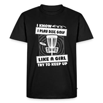 Frisbee Golf Disc Golf Filles - T-shirt Premium bio Homme - noir - Devant - Nico (187cm)