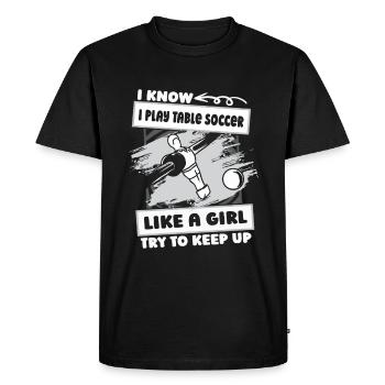 baby-foot filles baby-foot - T-shirt Premium bio Homme - noir - Devant - Nico (187cm)