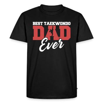 Taekwondo Père Taekwondo - T-shirt Premium bio Homme - noir - Devant - Nico (187cm)