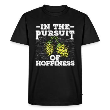 Bière artisanale Bière artisanale drôle - T-shirt Premium bio Homme - noir - Devant - Nico (187cm)
