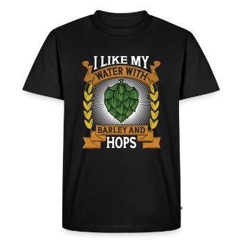 Craft Beer Bier Craftbier - Men's Premium Organic T-Shirt - black - Front - Nico (187cm)