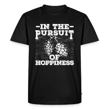 Bière artisanale Bière artisanale drôle - T-shirt Premium bio Homme - noir - Devant - Nico (187cm)