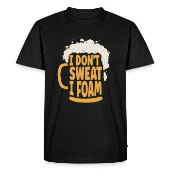 Bière artisanale Bière artisanale drôle - T-shirt Premium bio Homme - noir - Devant - Nico (187cm)