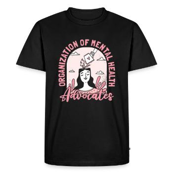 Psychologue Défenseur des psychologues - T-shirt Premium bio Homme - noir - Devant - Nico (187cm)