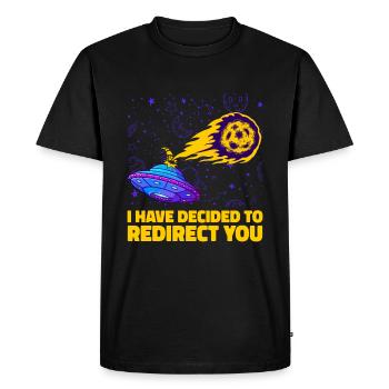 Vaisseau spatial spatial Astroïde de diversion - T-shirt Premium bio Homme - noir - Devant - Nico (187cm)