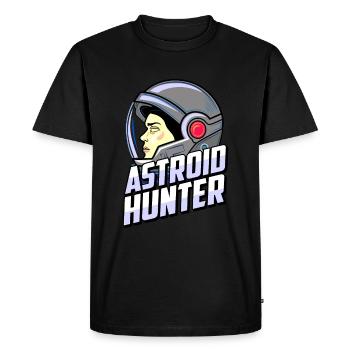 Space Space Astronaut Astroid Diversion - Men's Premium Organic T-Shirt - black - Front - Nico (187cm)