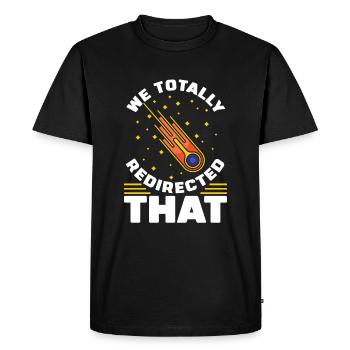 Space Space Funny Astroid Diversion - T-shirt Premium bio Homme - noir - Devant - Nico (187cm)