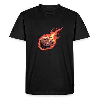 Space Space Astroid Diversion - Men's Premium Organic T-Shirt - black - Front - Nico (187cm)