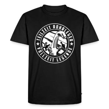 Pipeline Constructor Legend - Men's Premium Organic T-Shirt - black - Front - Nico (187cm)