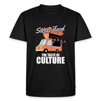 Culture de la cuisine de rue - T-shirt Premium bio Homme - noir - Devant - Nico (187cm)