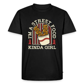 Les filles de la cuisine de rue - T-shirt Premium bio Homme - noir - Devant - Nico (187cm)