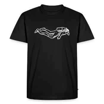 Plongeurs plongeurs - T-shirt Premium bio Homme - noir - Devant - Nico (187cm)