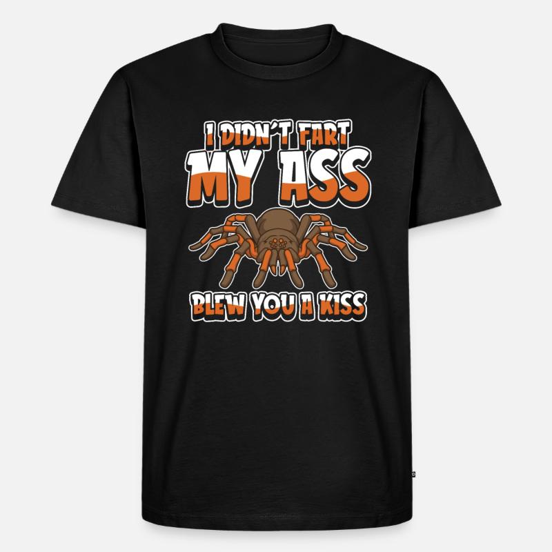 Spinne Witzig - Männer Premium Bio T-Shirt - Schwarz