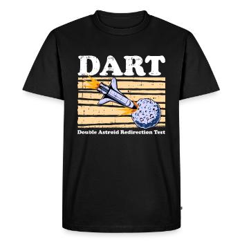 Space Space Astroid Diversion - Men's Premium Organic T-Shirt - black - Front - Nico (187cm)
