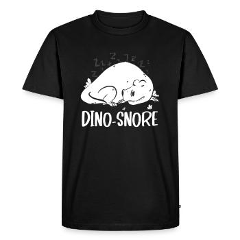Dinosaures ronflant Dinosaures adultes - T-shirt Premium bio Homme - noir - Devant - Nico (187cm)