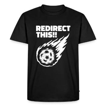 Space Space Sarcastic Astroid Diversion - Men's Premium Organic T-Shirt - black - Front - Nico (187cm)