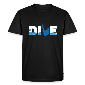 Diving Divers - Men's Premium Organic T-Shirt - black - Front - Nico (187cm)