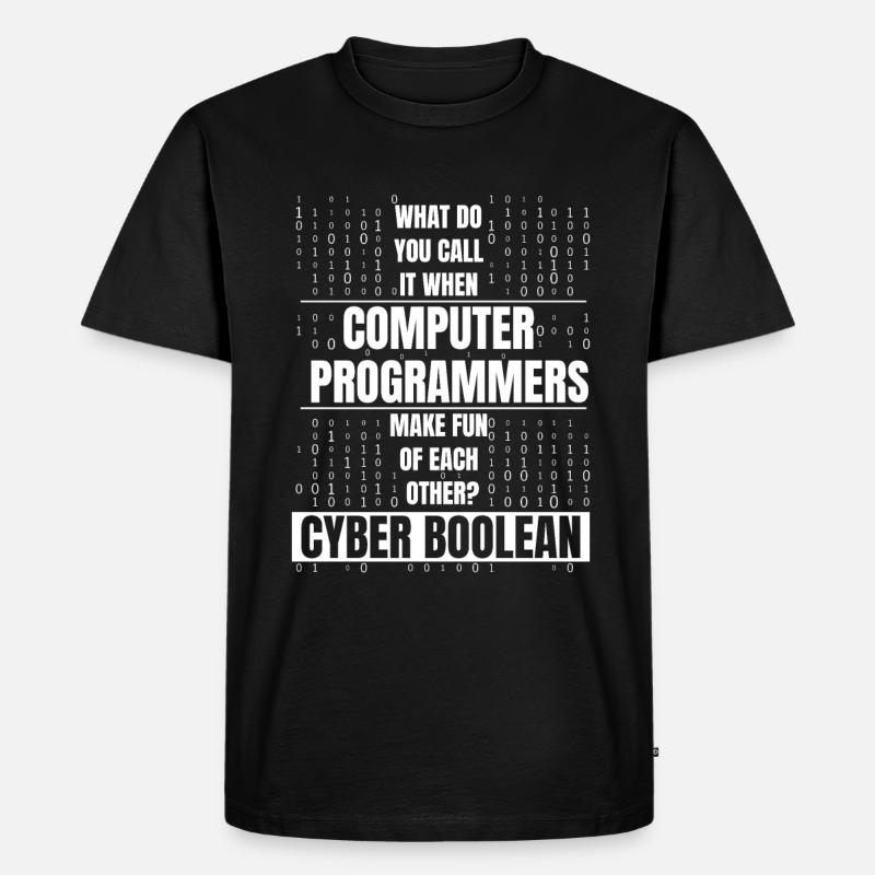 Entwickler Coder Programmierer Lustig - Männer Premium Bio T-Shirt - Schwarz