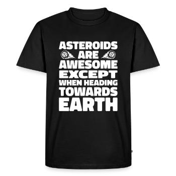 Space Space Funny Astroid Diversion - T-shirt Premium bio Homme - noir - Devant - Nico (187cm)