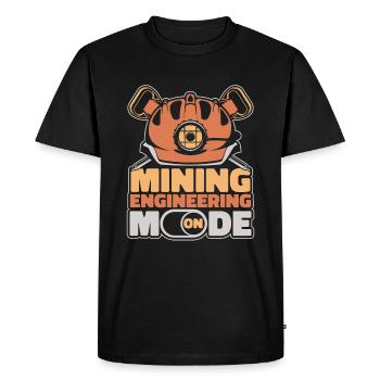 Engineer Safety helmet Mining engineer - Men's Premium Organic T-Shirt - black - Front - Nico (187cm)
