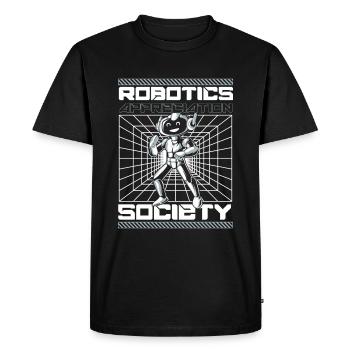 Robotique Ai Robot - T-shirt Premium bio Homme - noir - Devant - Nico (187cm)