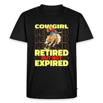 Rodéo à la retraite - T-shirt Premium bio Homme - noir - Devant - Nico (187cm)
