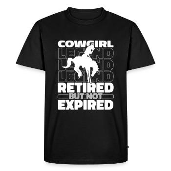 Rodéo à la retraite - T-shirt Premium bio Homme - noir - Devant - Nico (187cm)