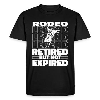 Rodeo Bull à la retraite - T-shirt Premium bio Homme - noir - Devant - Nico (187cm)
