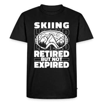Skiing Après-ski in retirement - Men's Premium Organic T-Shirt - black - Front - Nico (187cm)