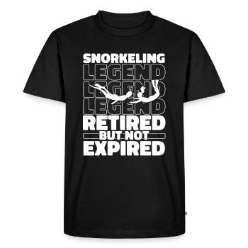 Snorkeling à la retraite - T-shirt Premium bio Homme - noir - Devant - Nico (187cm)