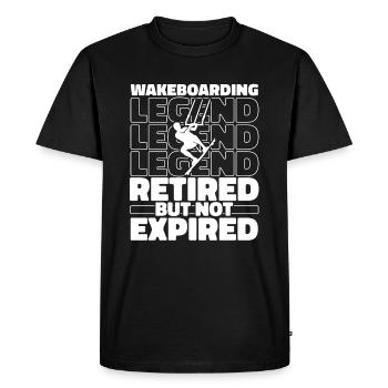 Retired wakeboard wakeboarder - Men's Premium Organic T-Shirt - black - Front - Nico (187cm)