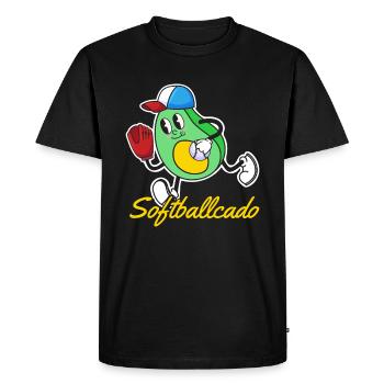 Avocat de softball - T-shirt Premium bio Homme - noir - Devant - Nico (187cm)