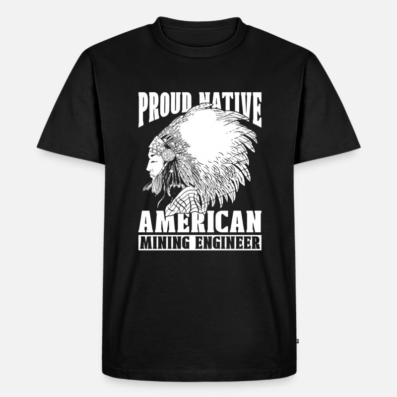 Engineer Mining Engineer - Men's Premium Organic T-Shirt - black