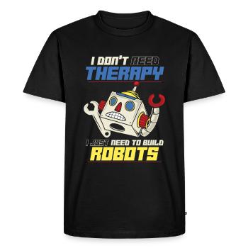 Robotique Ai robot - T-shirt Premium bio Homme - noir - Devant - Nico (187cm)