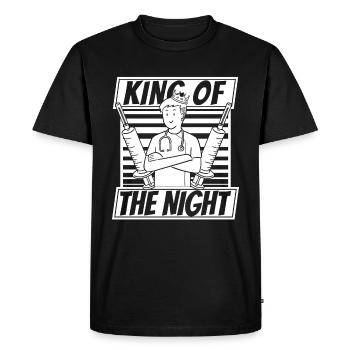 nurse syringe - Men's Premium Organic T-Shirt - black - Front - Nico (187cm)