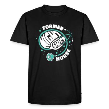 stéthoscope infirmière - T-shirt Premium bio Homme - noir - Devant - Nico (187cm)
