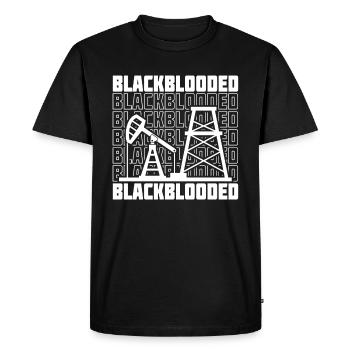 Plate-forme pétrolière Black Blood - T-shirt Premium bio Homme - noir - Devant - Nico (187cm)