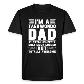 Taekwondo Père Taekwondo - T-shirt Premium bio Homme - noir - Devant - Nico (187cm)