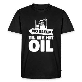 Oil Field Oil Rig Plant - Men's Premium Organic T-Shirt - black - Front - Nico (187cm)