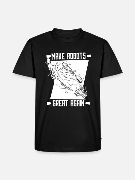 Robotics Ai Robot Funny - Men's Premium Organic T-Shirt - black